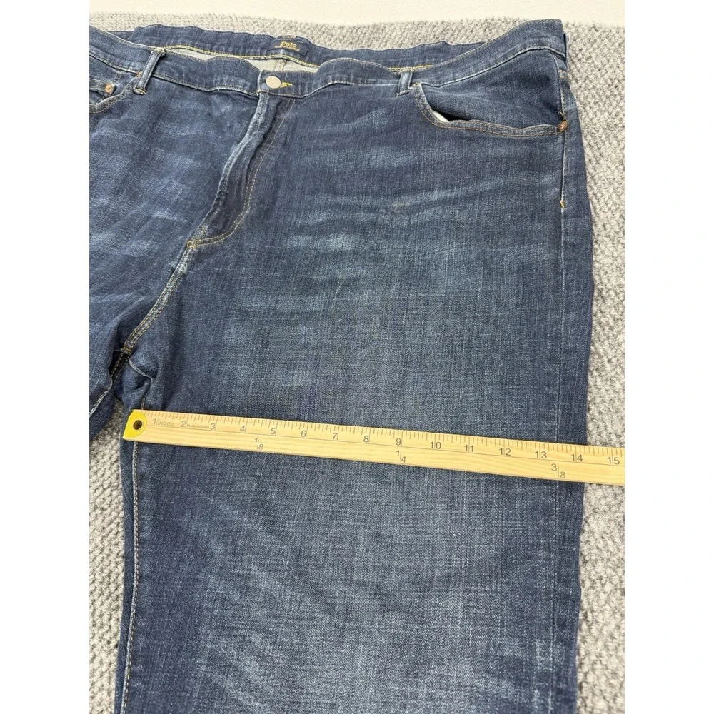 Polo Ralph Lauren Men's 50x32 Hampton Relaxed Straight Jeans Dark Blue Denim